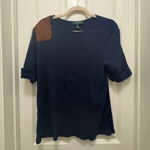Lauren by Ralph Lauren Navy Shirt